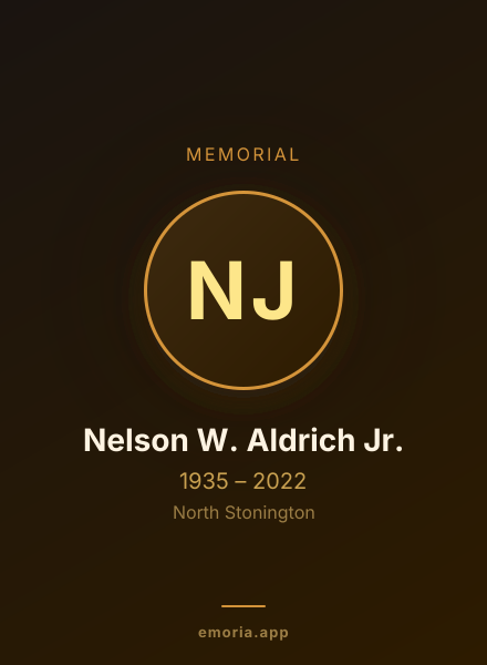 Memorial portrait of Nelson W. Aldrich Jr.