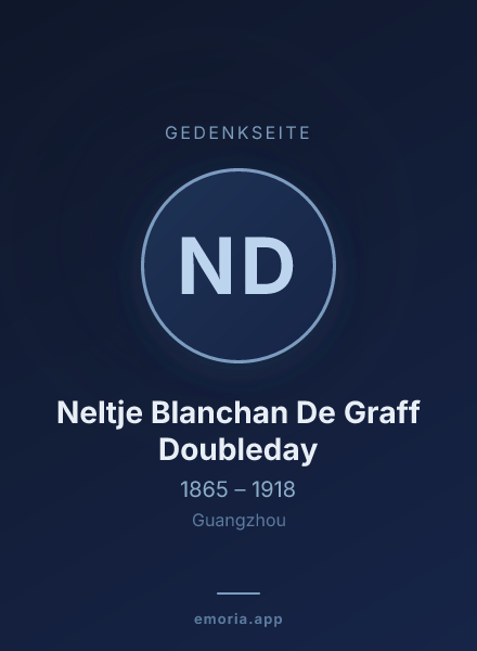 Gedenkportrait von Neltje Blanchan De Graff Doubleday