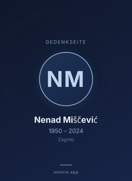 Gedenkportrait von Nenad Miščević