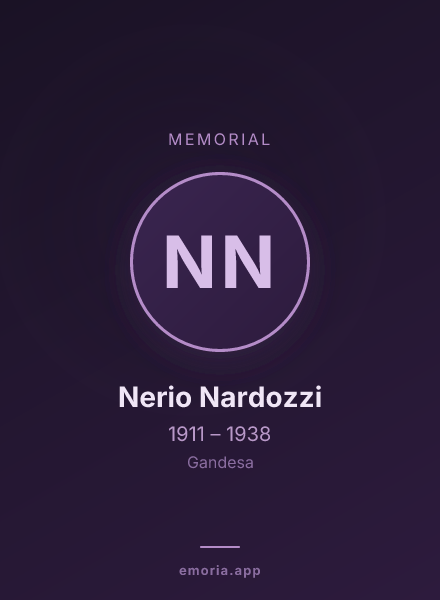 Memorial portrait of Nerio Nardozzi