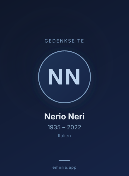 Gedenkportrait von Nerio Neri