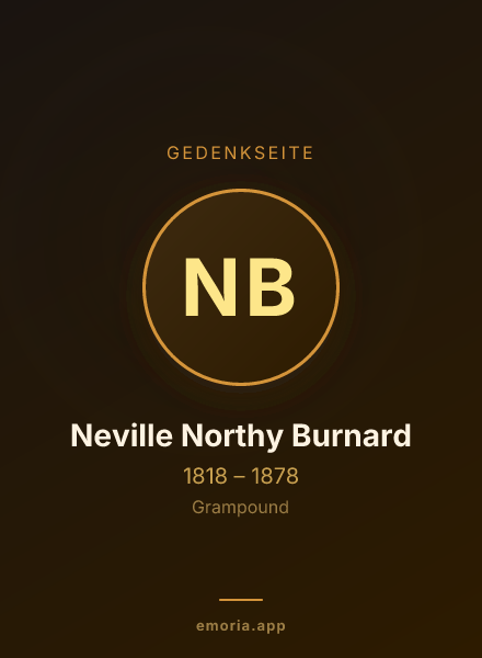 Gedenkportrait von Neville Northy Burnard