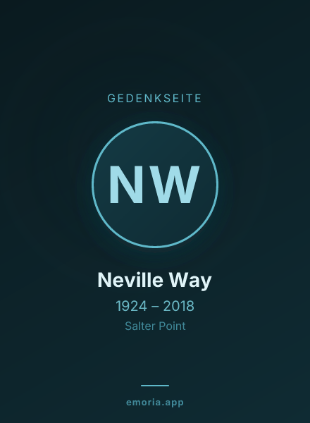 Gedenkportrait von Neville Way
