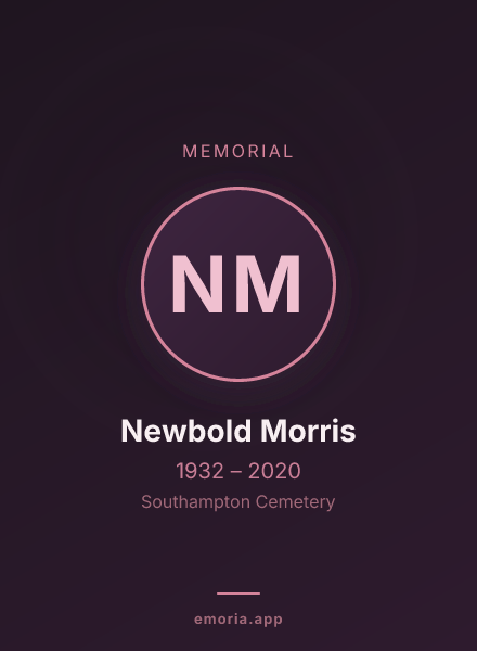 Memorial portrait of Newbold Morris
