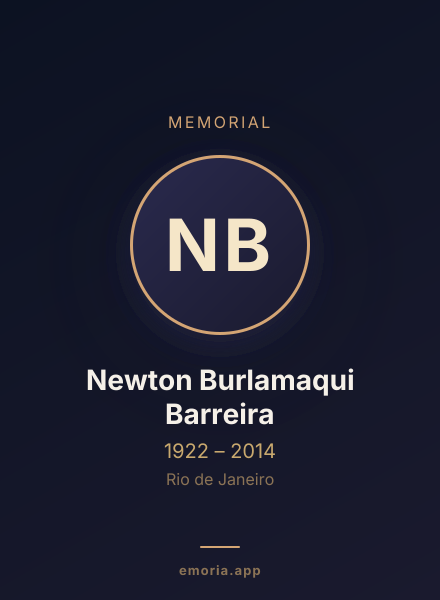 Memorial portrait of Newton Burlamaqui Barreira