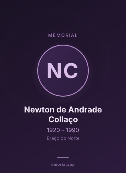 Memorial portrait of Newton de Andrade Collaço