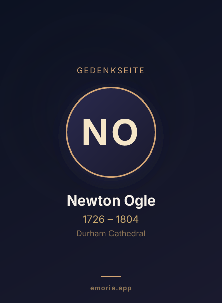 Gedenkportrait von Newton Ogle