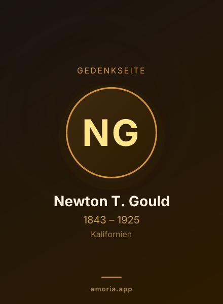 Gedenkportrait von Newton T. Gould