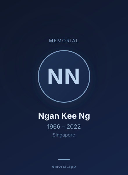 Memorial portrait of Ngan Kee Ng