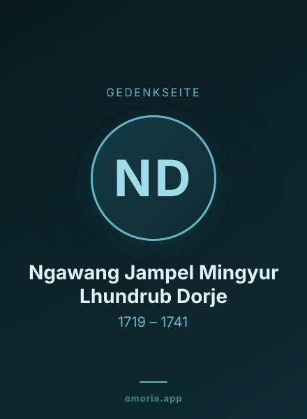 Gedenkportrait von Ngawang Jampel Mingyur Lhundrub Dorje