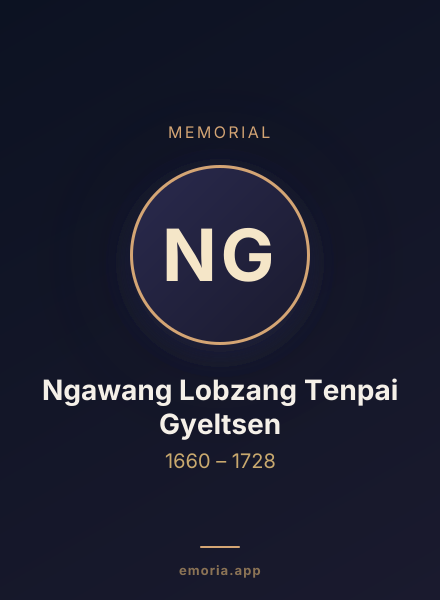 Memorial portrait of Ngawang Lobzang Tenpai Gyeltsen