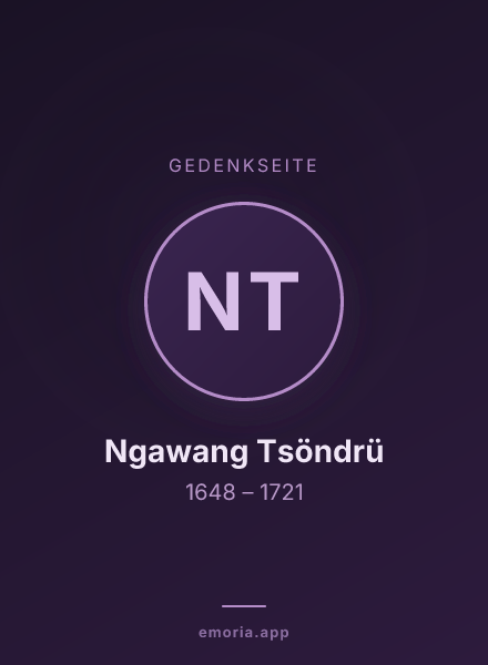 Gedenkportrait von Ngawang Tsöndrü