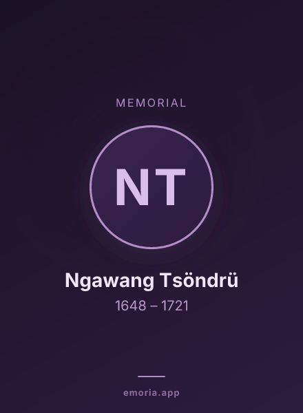 Memorial portrait of Ngawang Tsöndrü