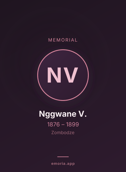Memorial portrait of Nggwane V.