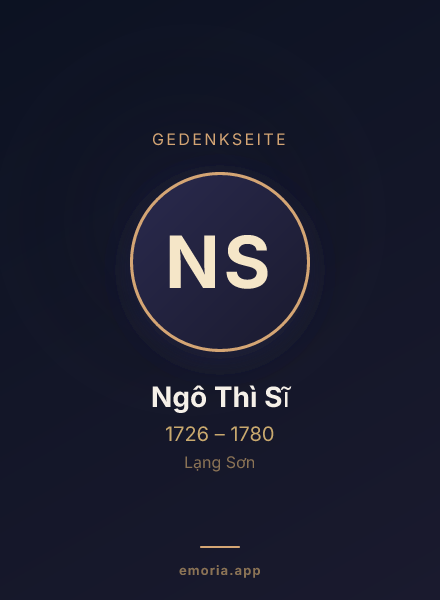 Gedenkportrait von Ngô Thì Sĩ