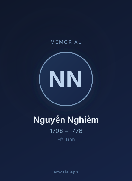 Memorial portrait of Nguyễn Nghiễm
