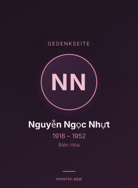 Gedenkportrait von Nguyễn Ngọc Nhựt