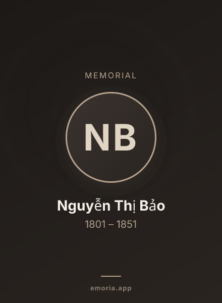 Memorial portrait of Nguyễn Thị Bảo