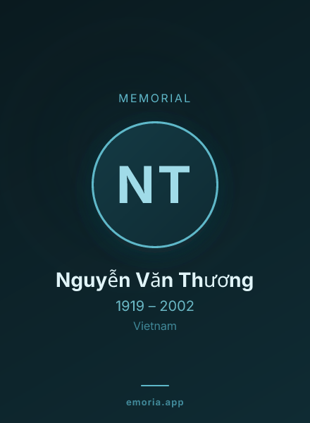 Memorial portrait of Nguyễn Văn Thương