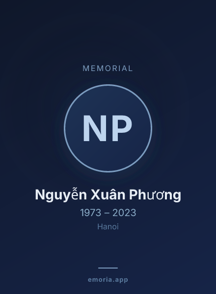 Memorial portrait of Nguyễn Xuân Phương