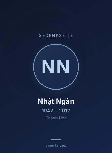 Gedenkportrait von Nhật Ngân