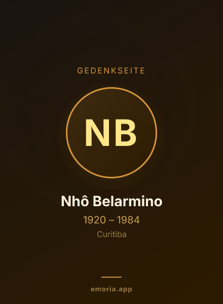 Gedenkportrait von Nhô Belarmino