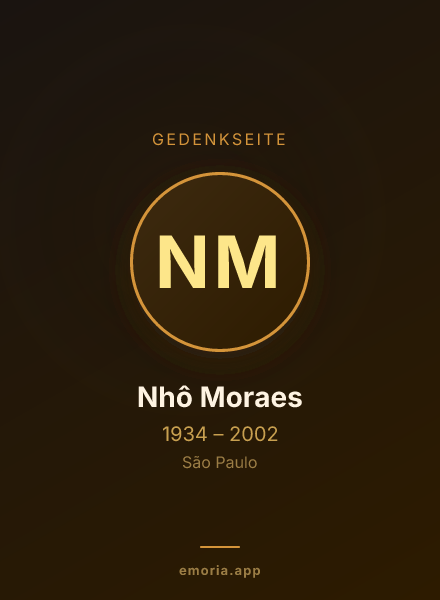 Gedenkportrait von Nhô Moraes