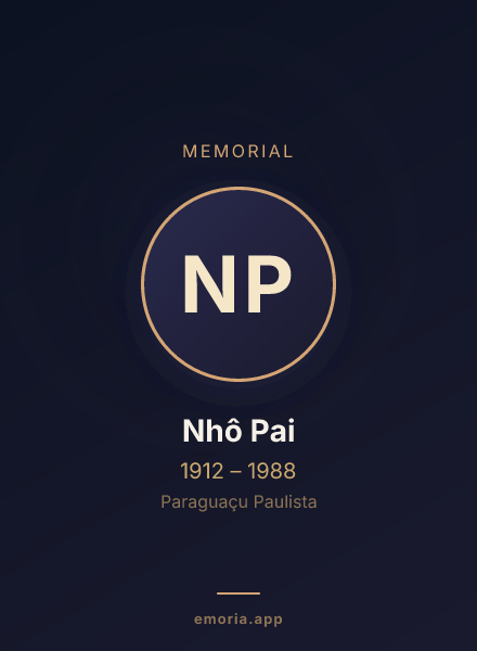 Memorial portrait of Nhô Pai