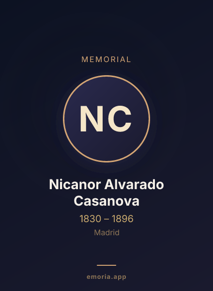 Memorial portrait of Nicanor Alvarado Casanova