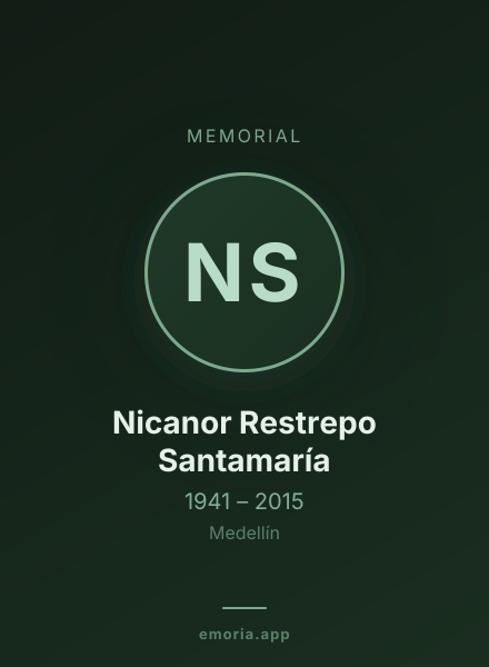 Memorial portrait of Nicanor Restrepo Santamaría