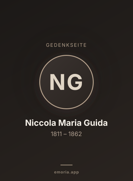 Gedenkportrait von Niccola Maria Guida