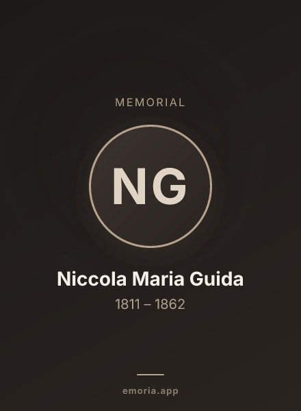 Memorial portrait of Niccola Maria Guida