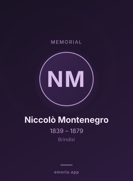 Memorial portrait of Niccolò Montenegro