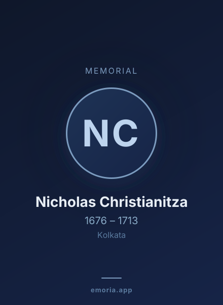 Memorial portrait of Nicholas Christianitza
