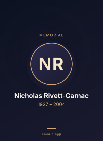 Memorial portrait of Nicholas Rivett-Carnac
