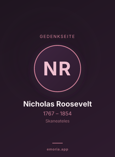 Gedenkportrait von Nicholas Roosevelt