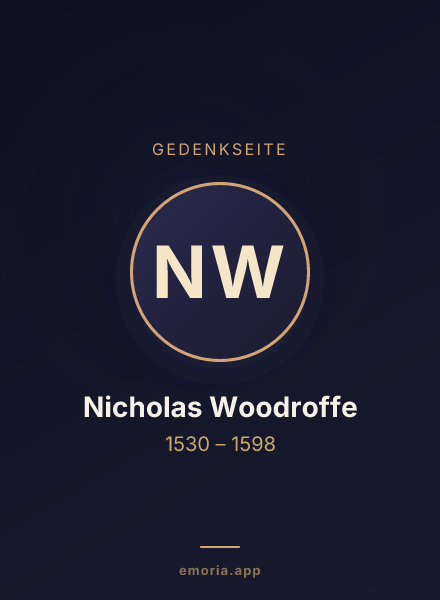 Gedenkportrait von Nicholas Woodroffe