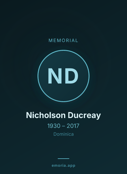 Memorial portrait of Nicholson Ducreay