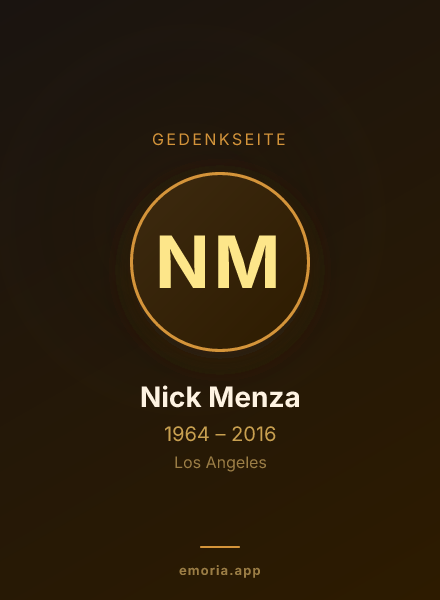 Gedenkportrait von Nick Menza