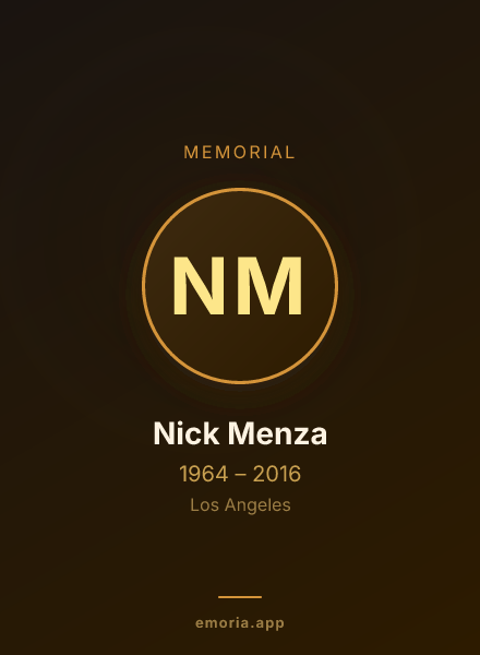Memorial portrait of Nick Menza