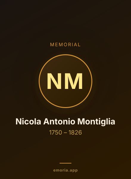 Memorial portrait of Nicola Antonio Montiglia