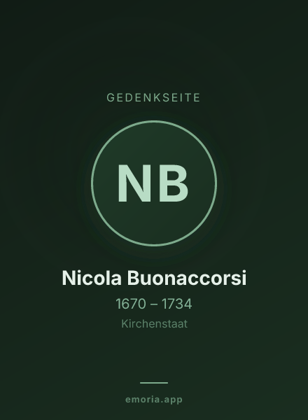 Gedenkportrait von Nicola Buonaccorsi