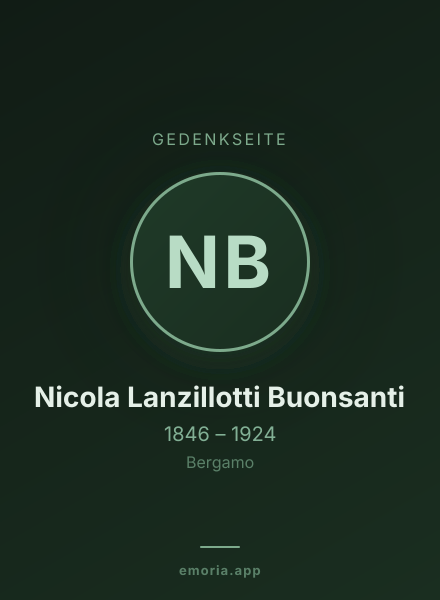 Gedenkportrait von Nicola Lanzillotti Buonsanti