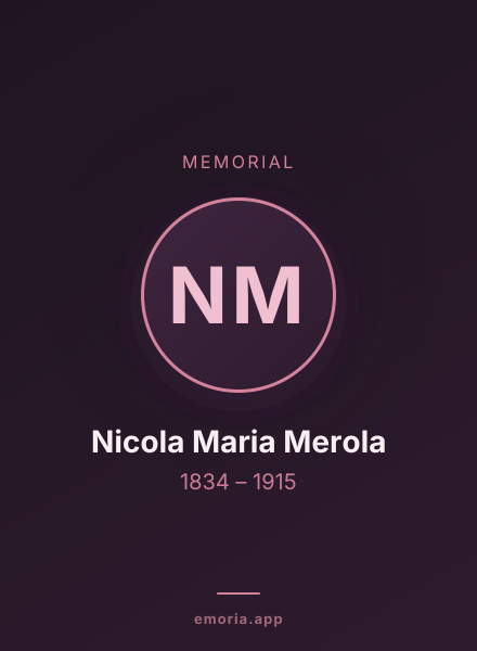 Memorial portrait of Nicola Maria Merola