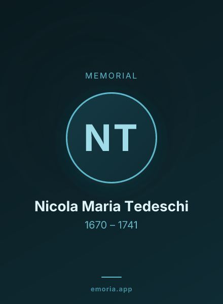 Memorial portrait of Nicola Maria Tedeschi