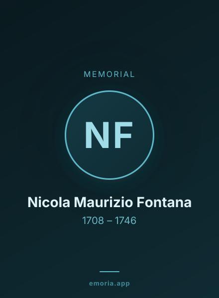 Memorial portrait of Nicola Maurizio Fontana