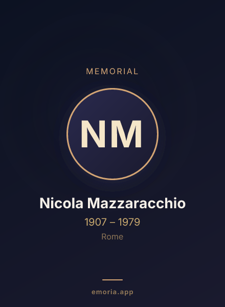 Memorial portrait of Nicola Mazzaracchio