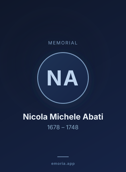 Memorial portrait of Nicola Michele Abati