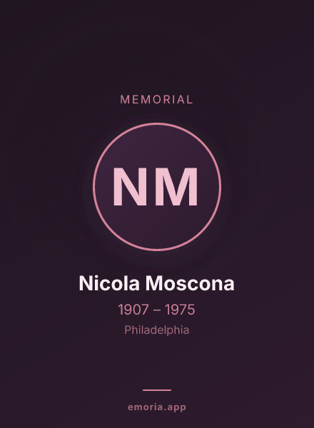 Memorial portrait of Nicola Moscona