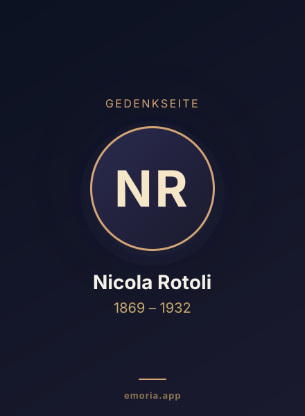 Gedenkportrait von Nicola Rotoli